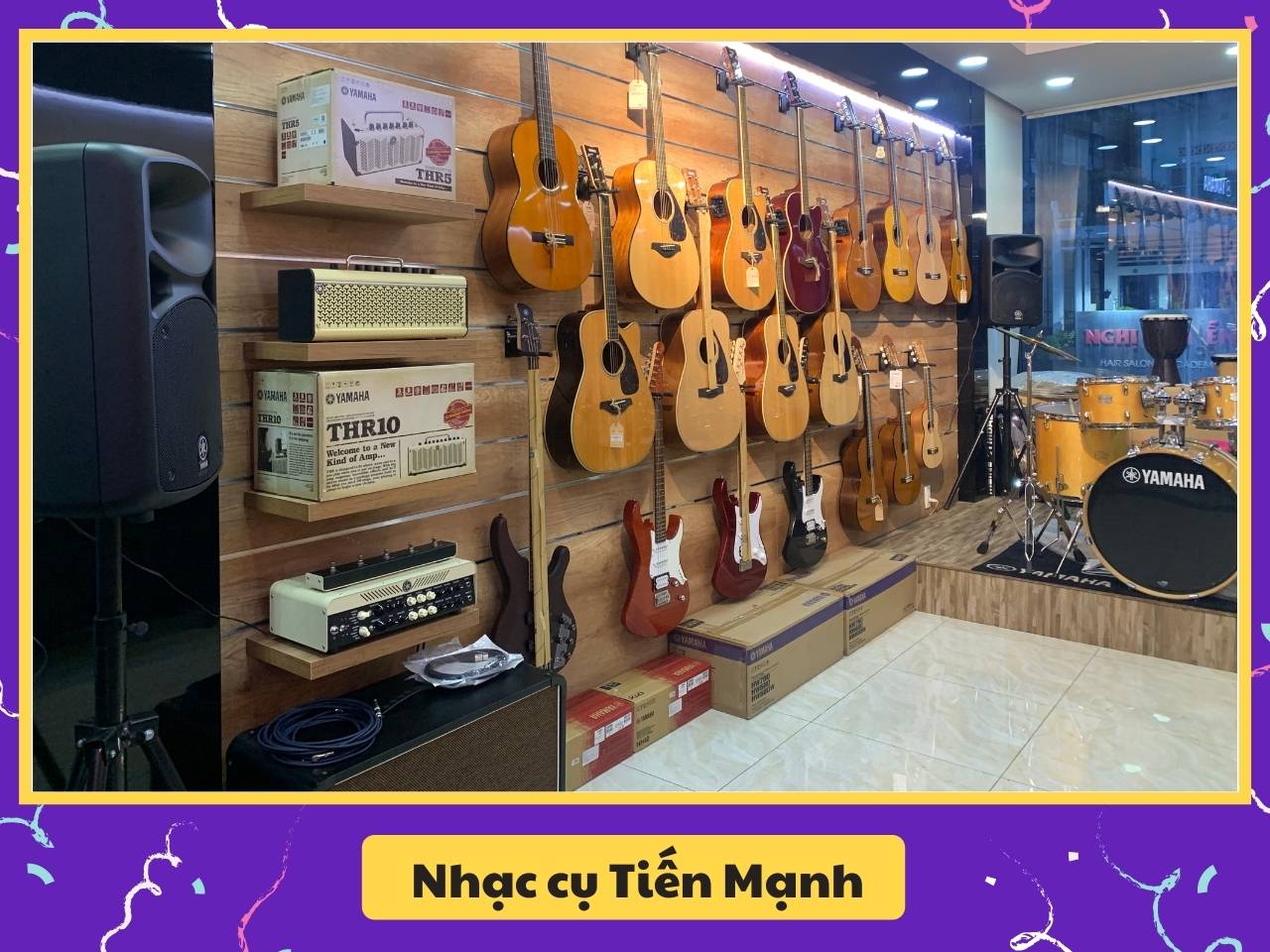 Showroom guitar yamaha Tiến Mạnh
