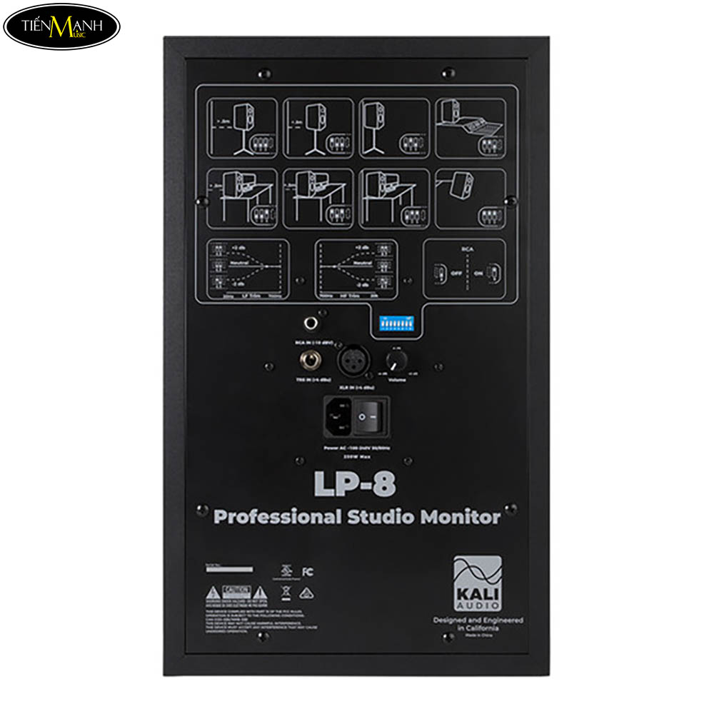 Cổng giảm ồn phía sau Loa Kiểm Âm Kali Audio LP-8 8 inch