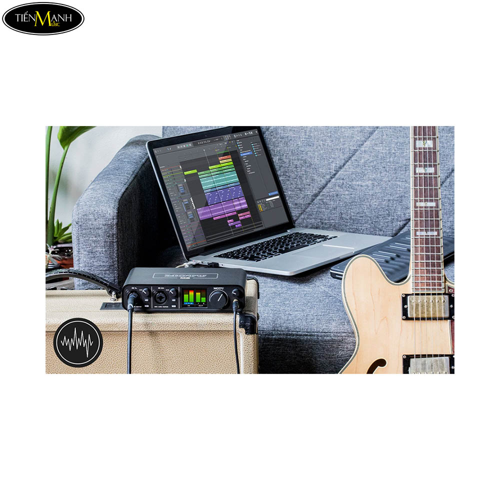 Soundcard Motu M2 USB-C Audio Interface nằm top soundcard có tính ổn định cao khi dùng với Mac và Windows