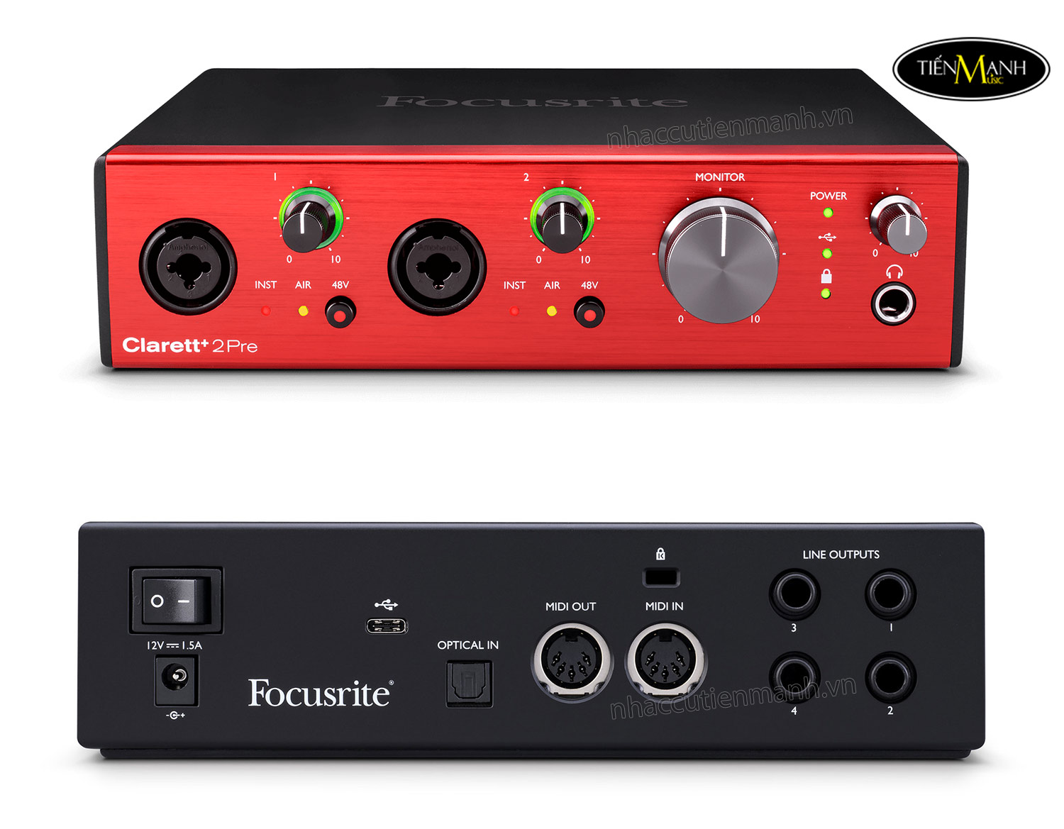 focusrite-clarett-2pre-usb-c-audio-interface