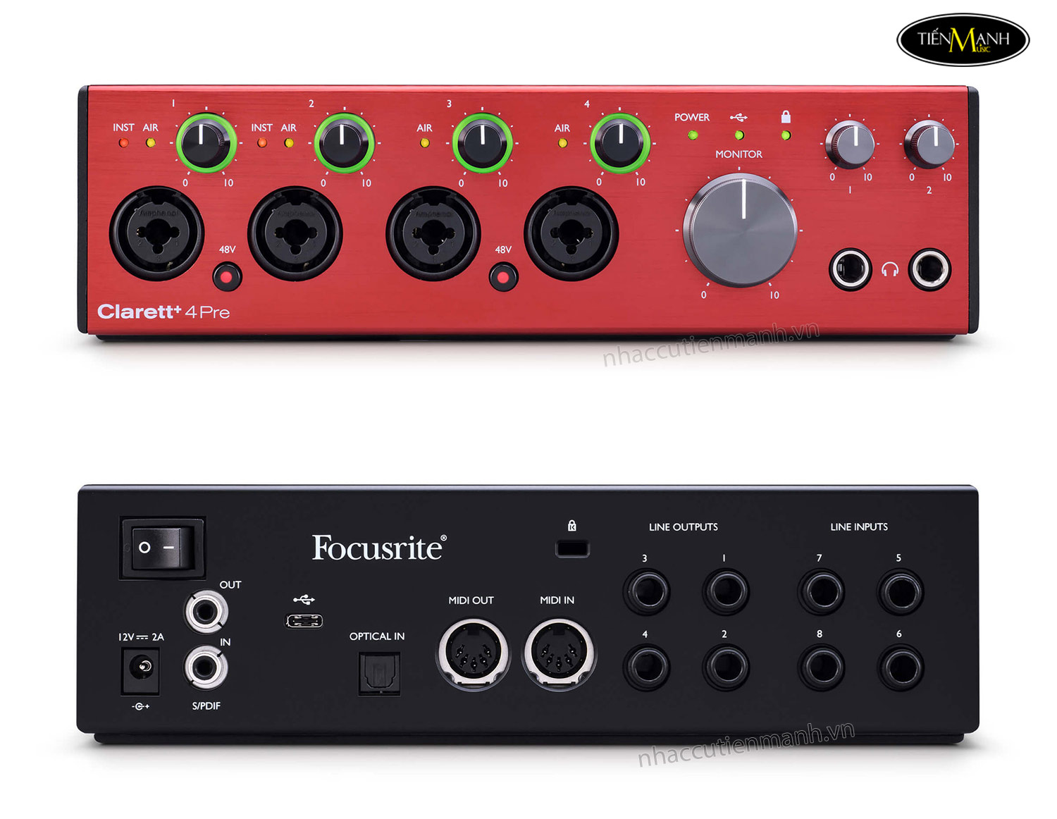 focusrite-clarett-4pre-usb-c-audio-interface