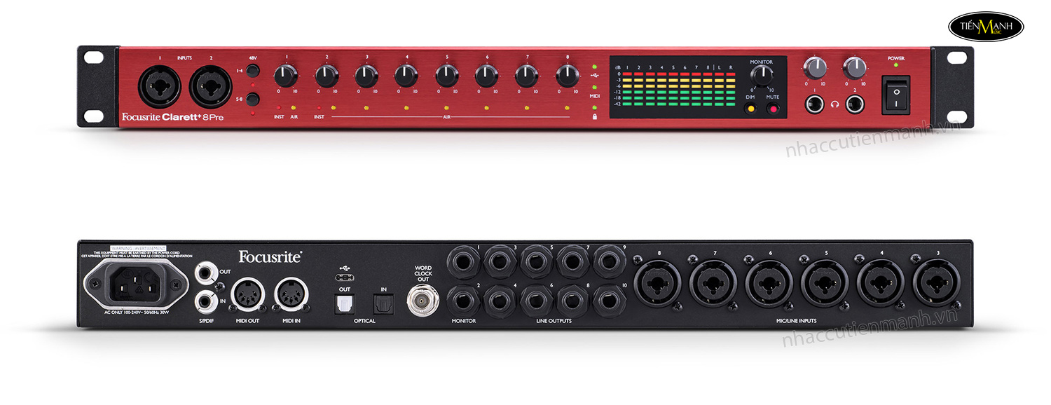 focusrite-clarett-8pre-usb-c-audio-interface