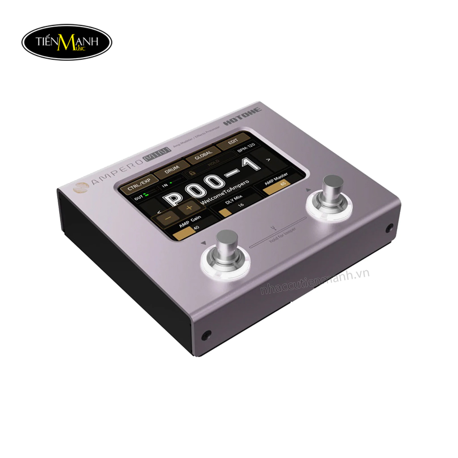 hotone-mp-50pt-ampero-mini-multieffects-pedal-purple-taro