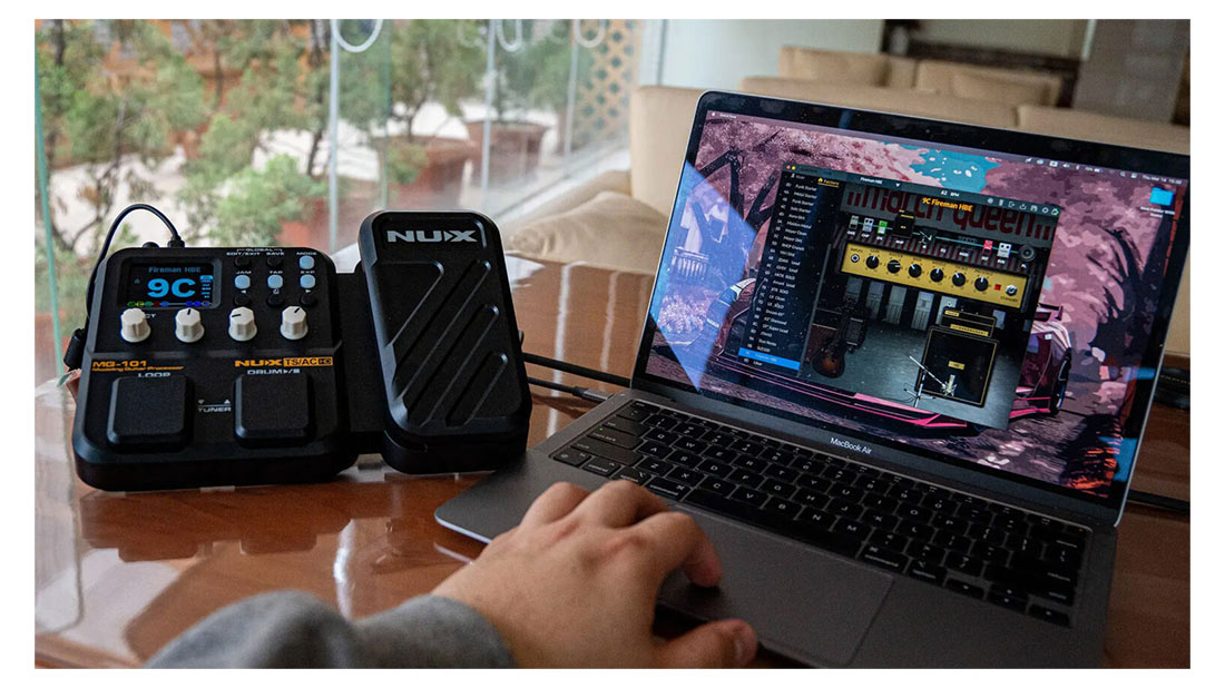 Phơ Guitar Điện Nux MG-101, Multi Effects Pedal Processor