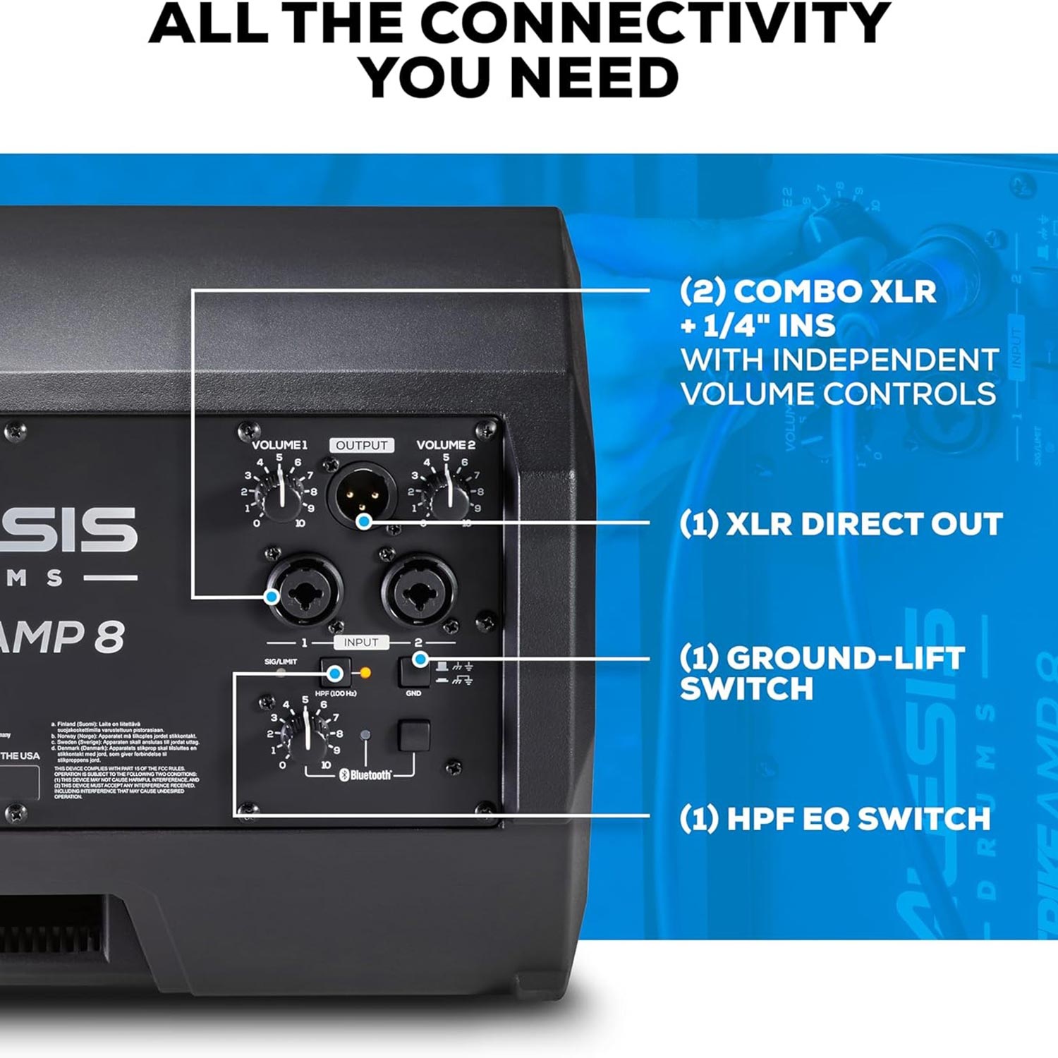 Ampli Trống Điện Tử Alesis Strike Amp 8 , E Drums Monitor