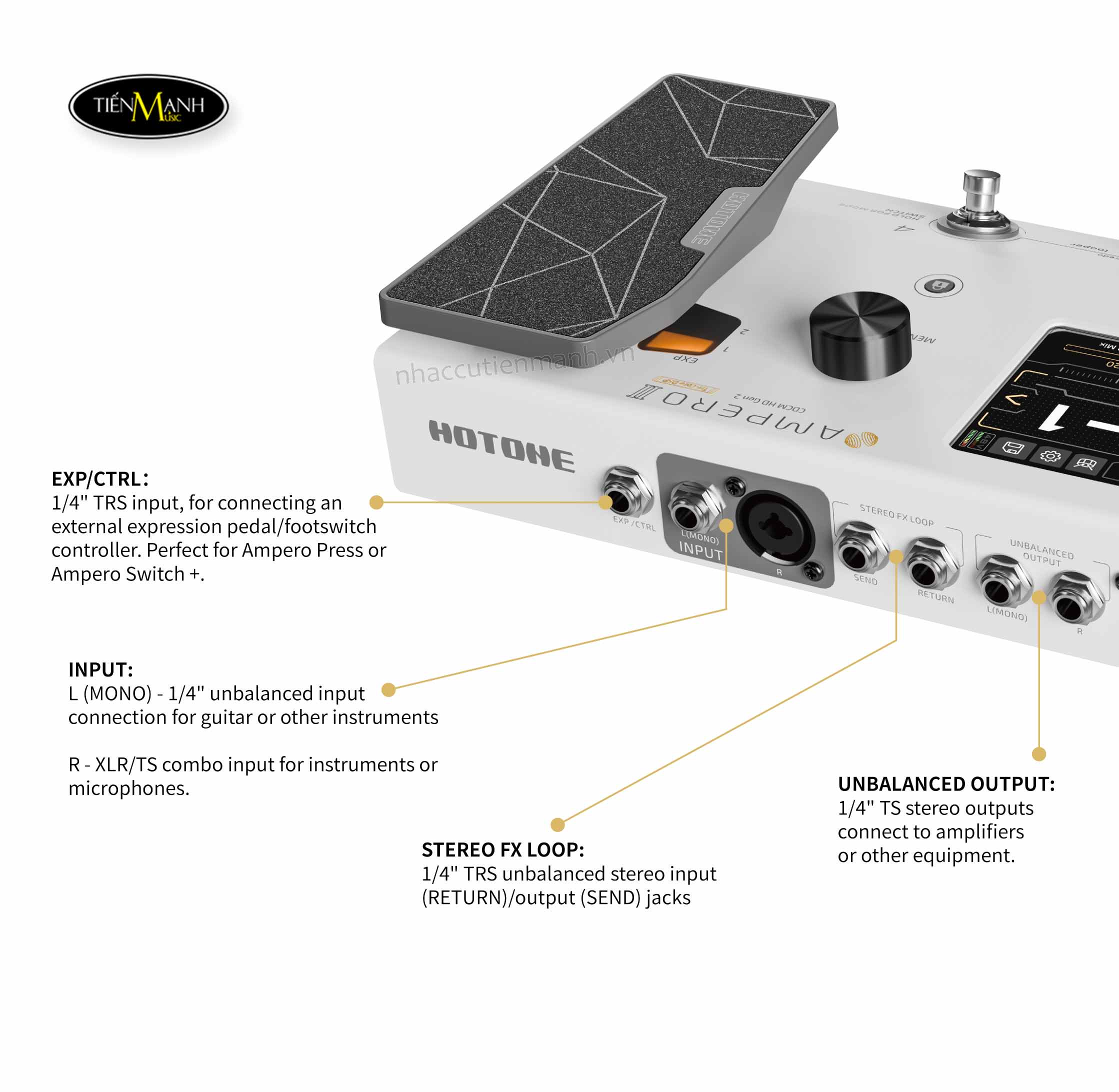 pho-hotone-ampero-ii-gen-2-mp350-multi-effect-pedal-