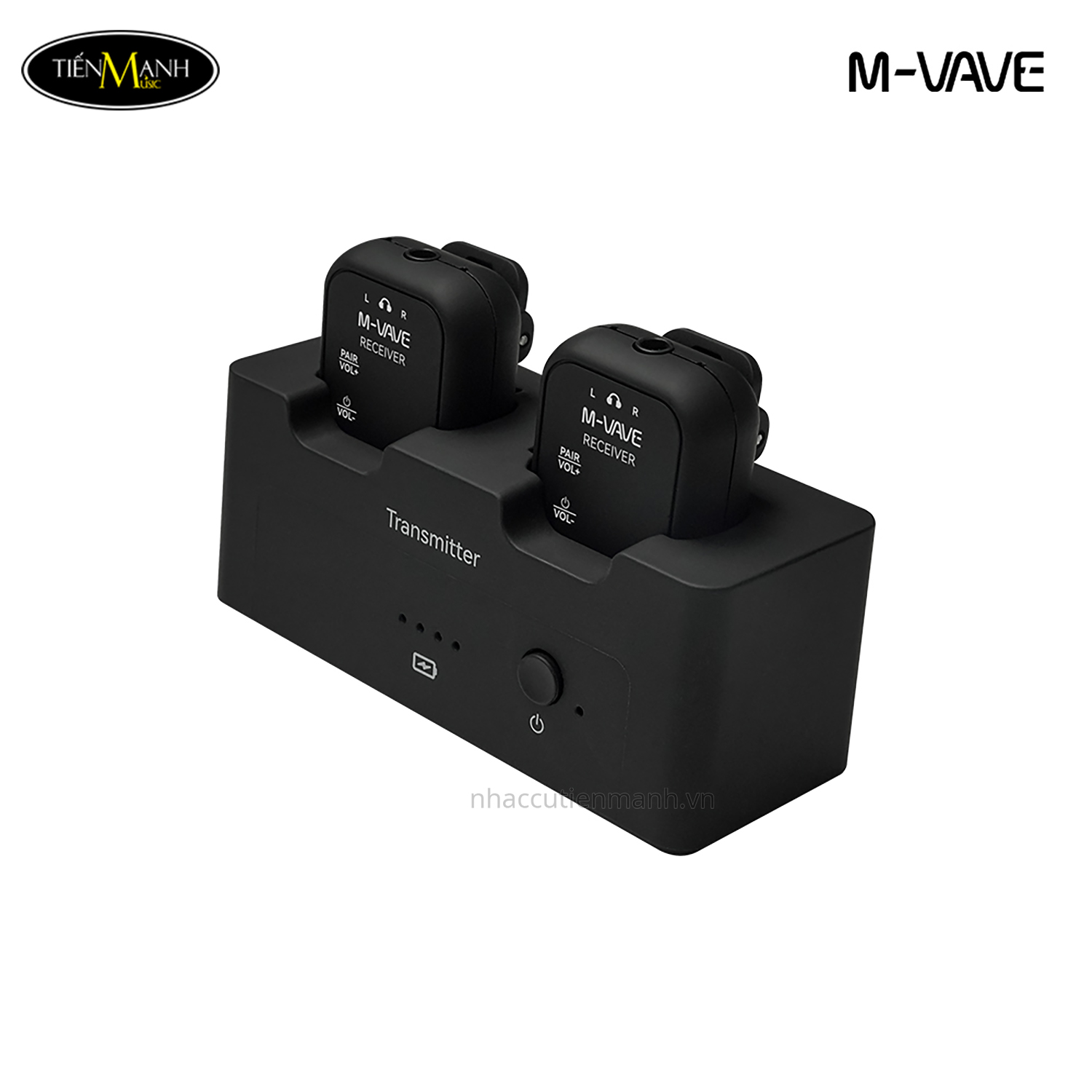 bo-thu-phat-audio-stereo-khong-day-wireless-system-2-4ghz-m-vave-wp-12-cho-tai-nghe-ban-tron-thiet-bi-audio-1-phat-2-nhan-cho-2-tai-nghe-kem-hop-sac