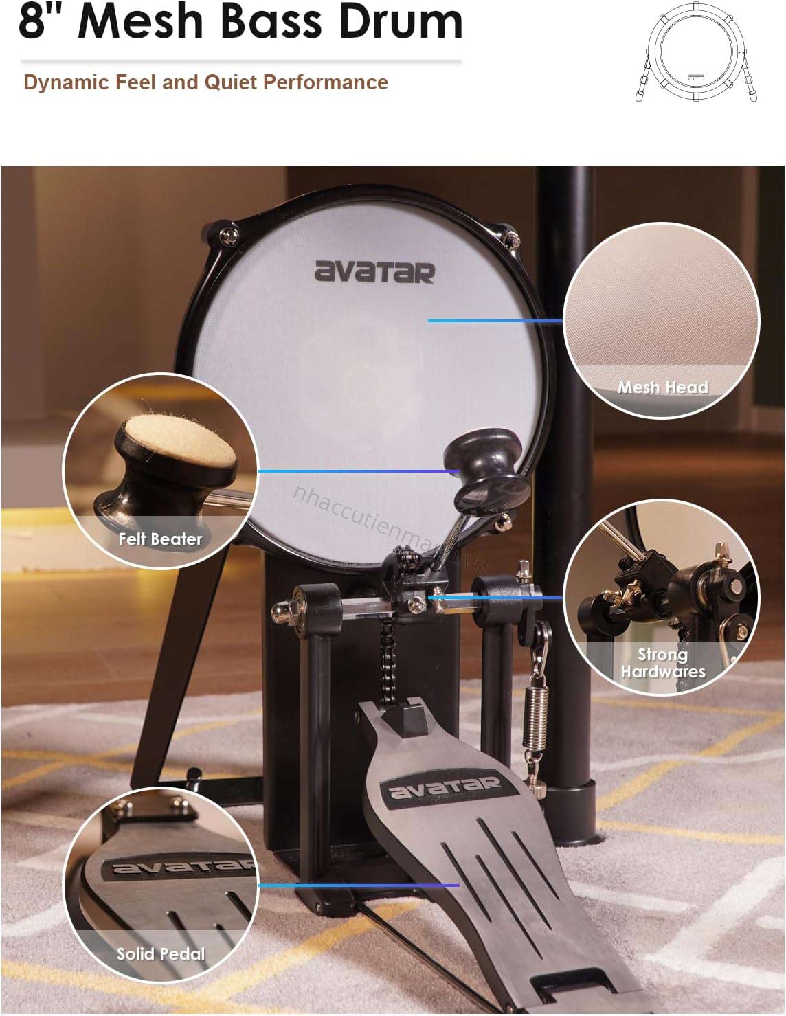 Trống Điện Tử HXW Avatar SD61-6
HXW Avatar SD61-6
Bộ trống điện tử HXW Avatar SD61-6
Electronic Drum HXW Avatar SD61-6
Digital Drum HXW Avatar SD61-6
HXW Avatar SD61-6 chính hãng
Giá HXW Avatar SD61-6
Mua HXW Avatar SD61-6
Bộ electronic drum HXW
HXW Avatar SD61-6 drum kit
Trống điện mesh head HXW
Bộ trống điện hiện đại
HXW Avatar SD61-6 review
Thông số HXW Avatar SD61-6
Trống điện luyện tập tại nhà
