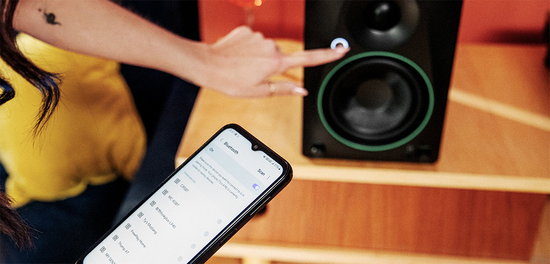 loa kiểm âm mackie e4.5bt bluetooth monitor studio