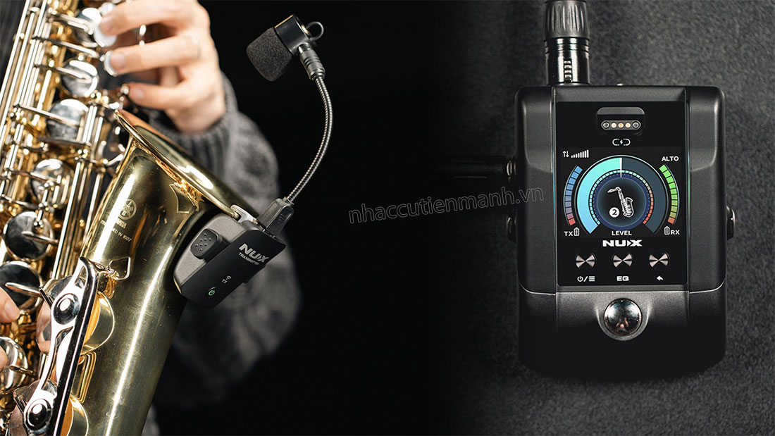 Micro-Thu-Phát-Không-Dây-Cho-Kèn-Saxophone-NUX-B6-PRO,-Wireles-System