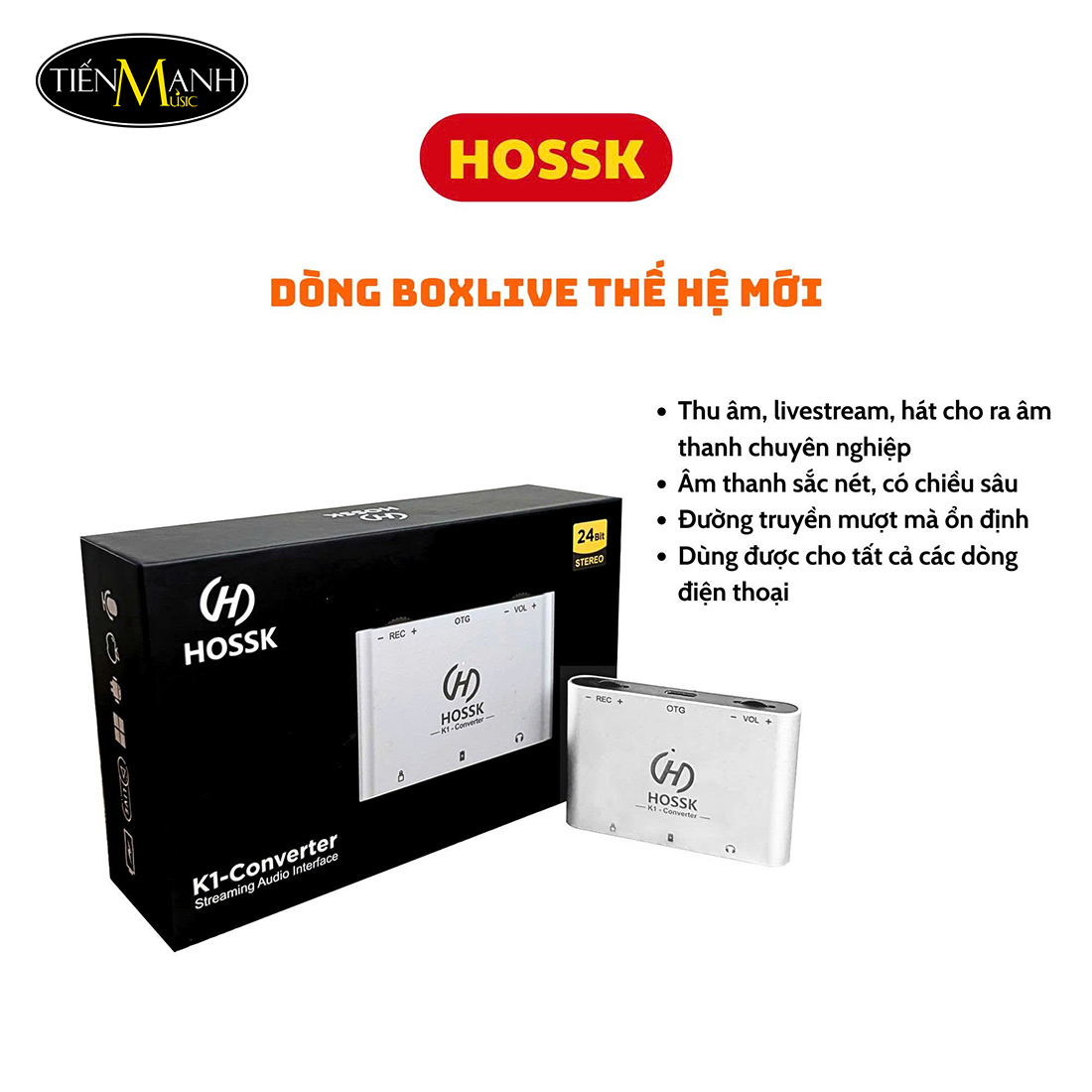 Box Live Stream Hossk K1 Converter