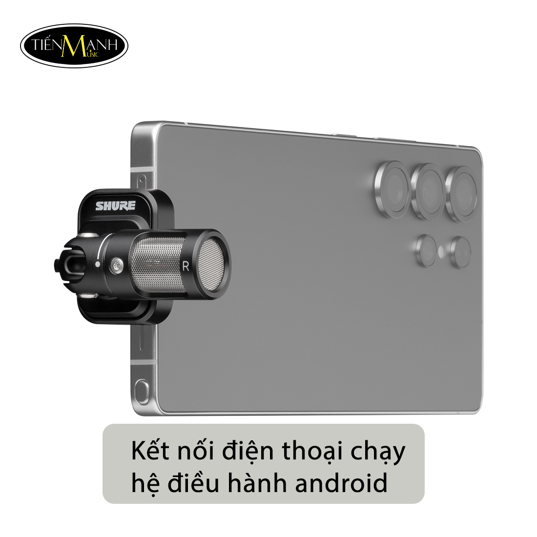 Micro thu âm stereo usb c shure mv88 kết nối iphone android