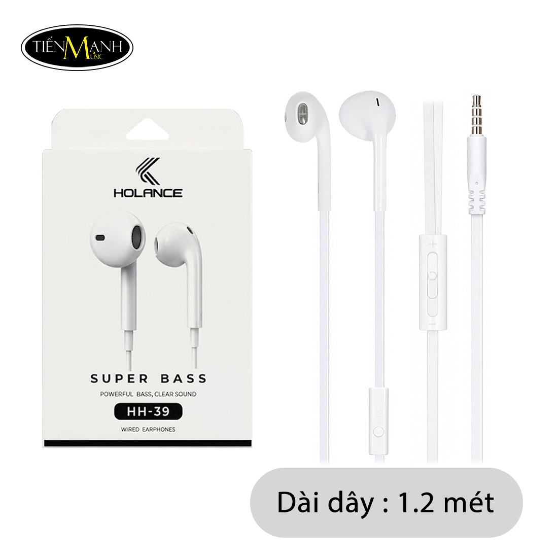 Tai Nghe Nhét Tai In Ear Super Bass Kolance HH39 Jack 3.5mm TRRS