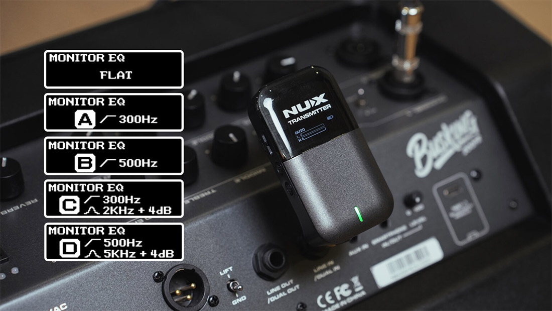 Bộ Thu Phát Không Dây Tai Nghe Nux C7 5.8Ghz, Audio Stereo Wireless In-ear Monitor System