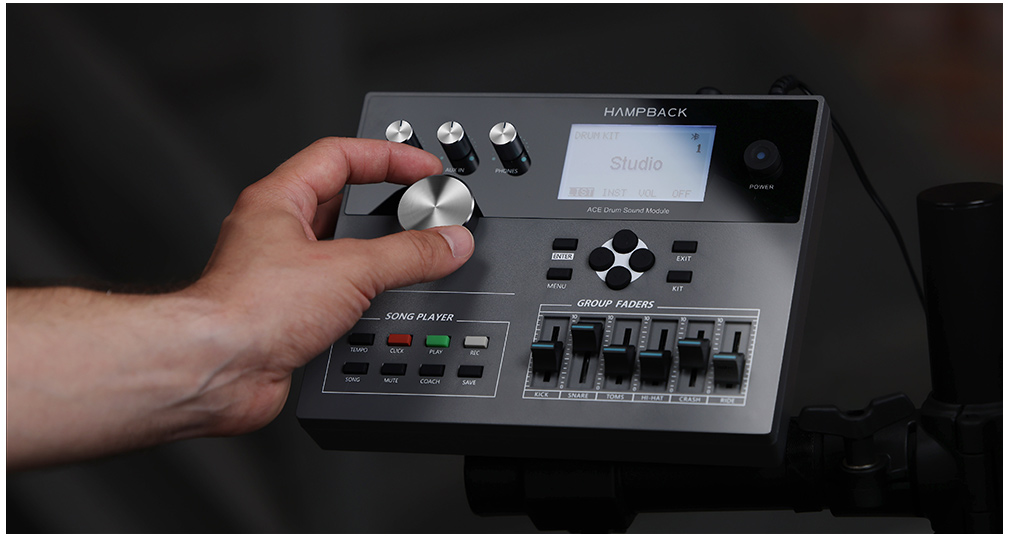 trống điện tử hampback ace750 electronic drums