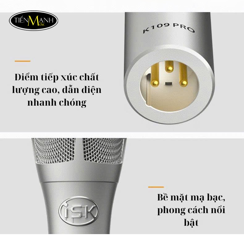 Micro Thu Âm ISK K109 PRO - Condenser Micro Live Stream, Karaoke