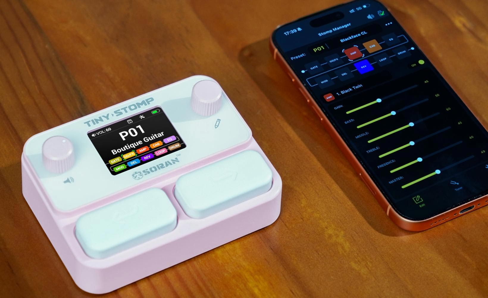 Phơ Đàn Guitar Soran Tiny Stomp JME03A, Multi effects Cho Guitar và Bass
