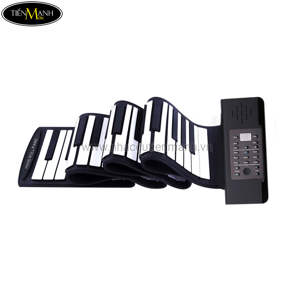 Đàn Piano 61 phím cuộn mềm dẻo Konix Flexible PA61 - Pin sạc 1000mAh