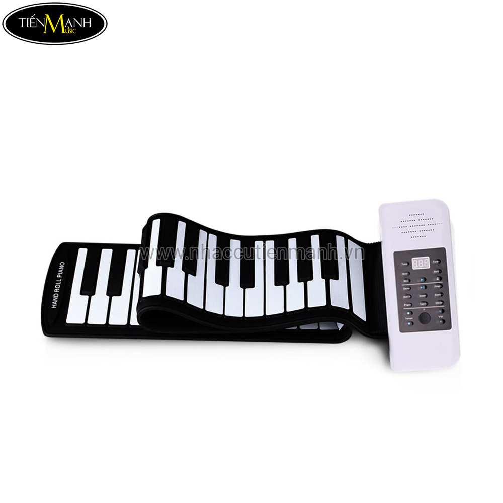 Đàn Piano 61 phím cuộn mềm dẻo Konix Flexible PC61 - Pin sạc 1000mAh
