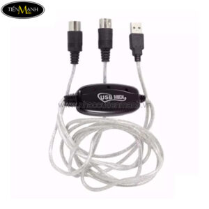 Dây cáp Midi to USB Cable cho Organ, Keyboard BC-08C (kết nối truyền tín hiệu, âm thanh MIDI sang USB)