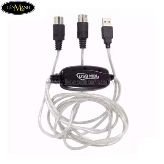 Dây cáp Midi to USB Cable cho Organ, Keyboard BC-08C (kết nối truyền tín hiệu, âm thanh MIDI sang USB)