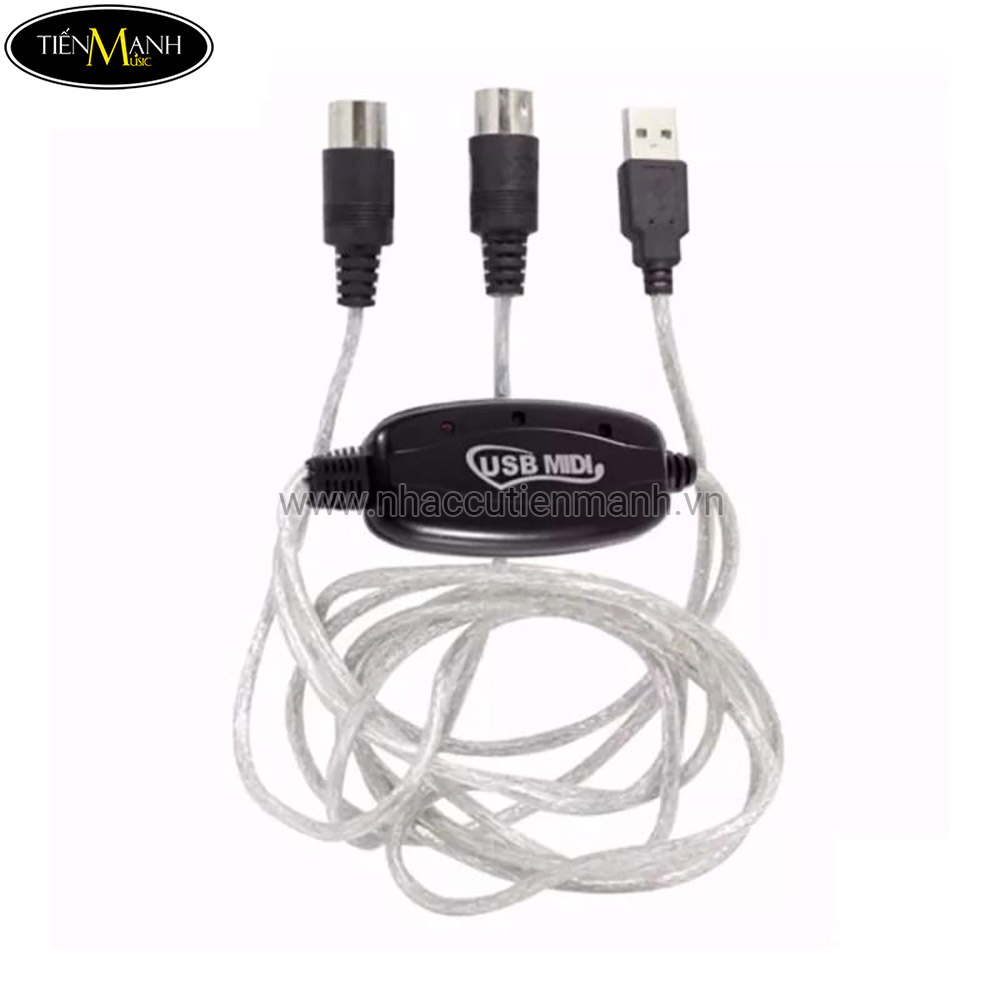 Dây cáp Midi to USB Cable cho Organ, Keyboard BC-08C (kết nối truyền tín hiệu, âm thanh MIDI sang USB)