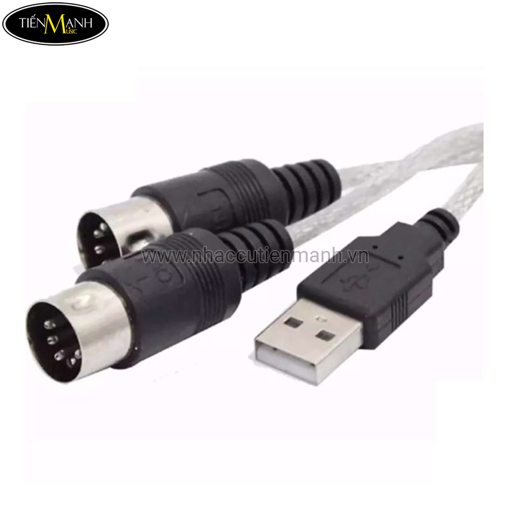 Dây cáp Midi to USB Cable cho Organ, Keyboard BC08C (kết nối truyền