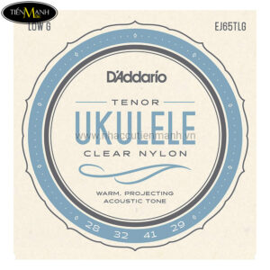 Dây Đàn Ukulele DAddario Titanium Tenor Sol trầm EJ65TLG (Low G)