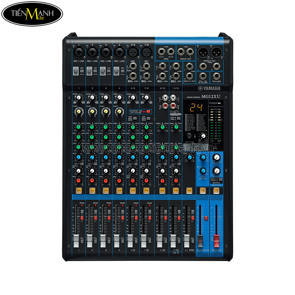Mixer Yamaha MG12XU - Nhạc Cụ Tiến Mạnh