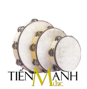 Trống lục lạc Tambourine 8 inch (Viền chuông kép)