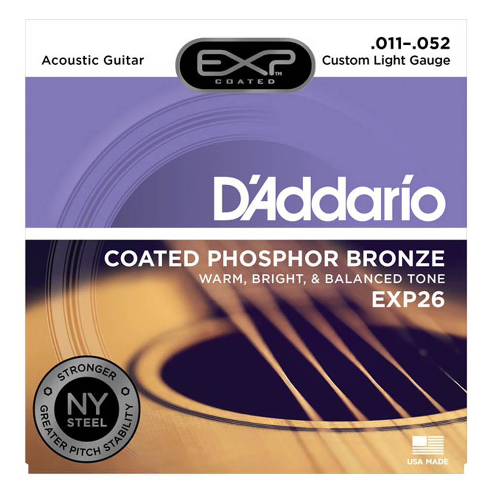D'Addario EXP26 Coated Phosphor Bronze Acoustic Guitar Strings