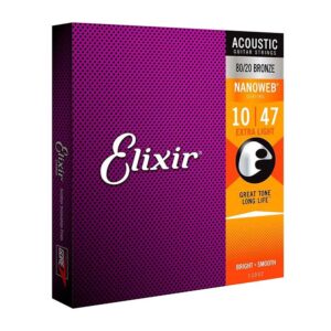 Dây Đàn Guitar Acoustic Elixir 11002 (80-20 Bronze - Phủ lớp Nanoweb)