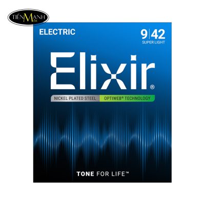 Bộ Dây Đàn Guitar Điện Elixir 19002 ( 9-42 ) - Optiweb Coated Nickel Plated String