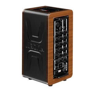 Amply Đàn Coustic Guitar Aroma AG-60A Kết Nối Bluetooth - Pin Sạc Lithium ( công suất 60w)