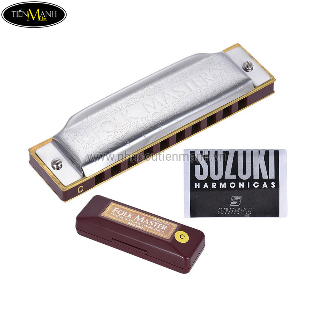 Kèn Harmonica Folk Master 10L Nhạc Cụ Tiến Mạnh