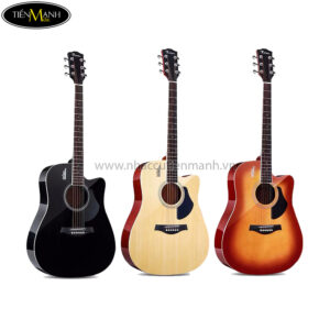 Đàn Guitar Acoustic Rosen G12NA-D-41 (Black-Natural-Sunburst)