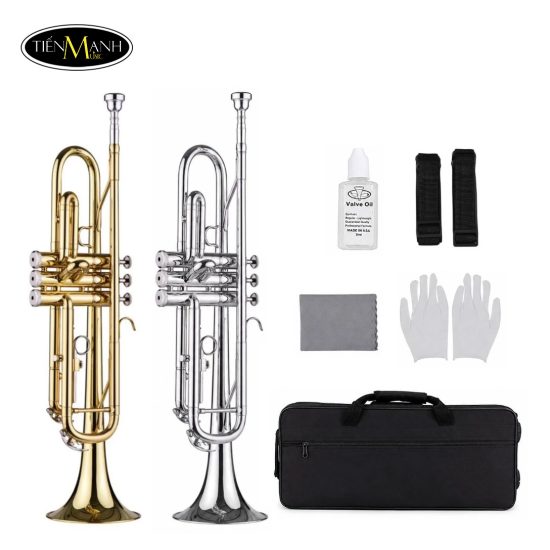 kèn trumpet yamaha tq tr100 màu vàng trắng