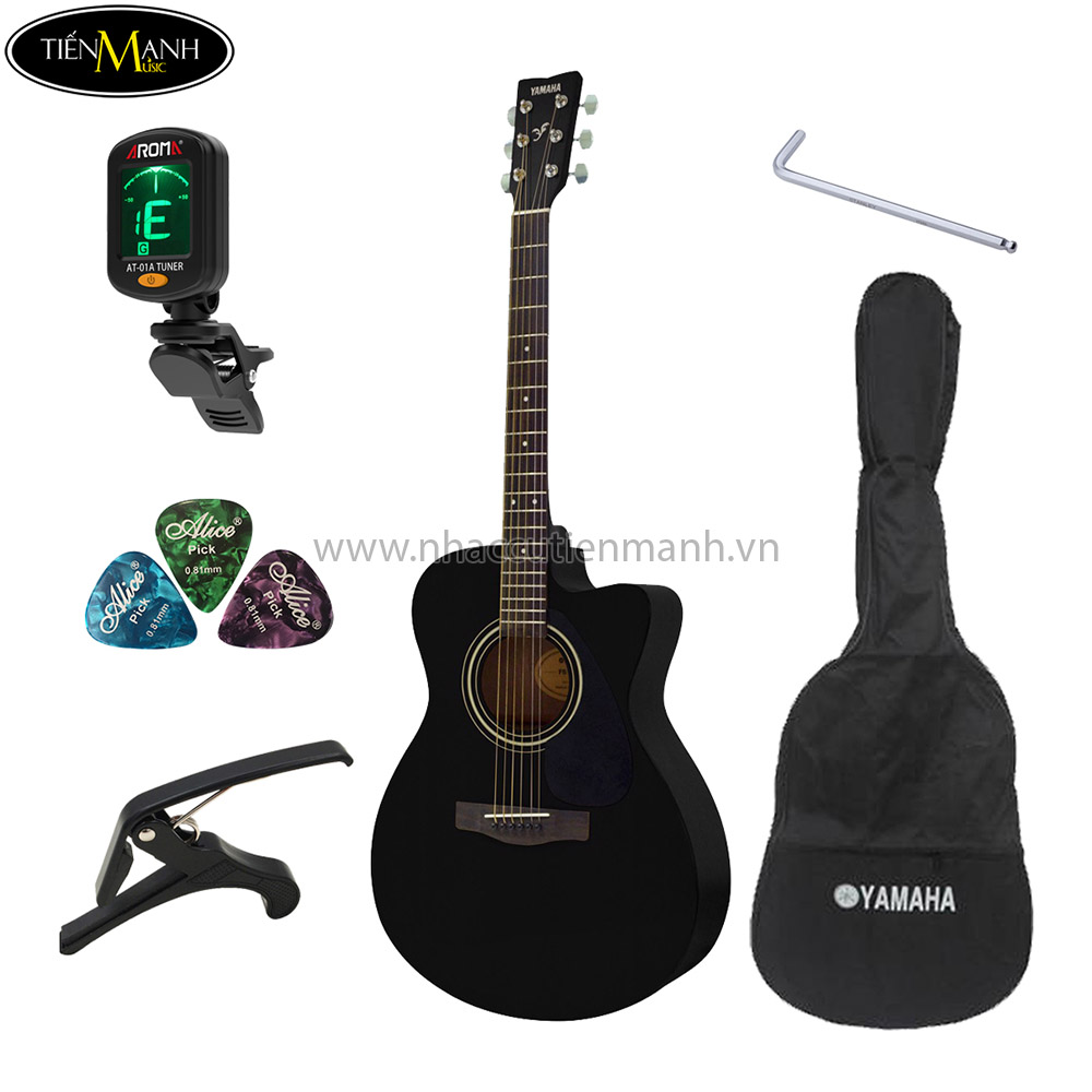 Đàn Guitar Acoustic Yamaha FS100C Black (full phụ kiện) Tiến Mạnh