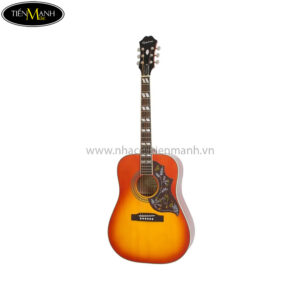 Epiphone Hummingbird Pro Acoustic/Electric Guitar, Faded Cherry Burst