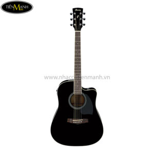 Ibanez PF15ECE-BK Acoustic Guitar, Black High Gloss