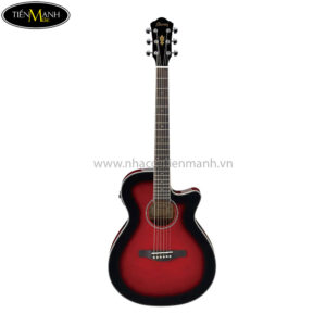 Ibanez AEG8E-TRS Acoustic Guitar, Transparent Red Sunburst