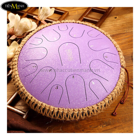 Trống Lưỡi Thép Tank Drum Hluru 15 Tone TB15 – 14inch (Trống Không Linh- màu lavender