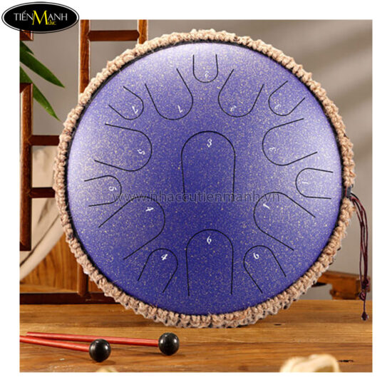 Trống Lưỡi Thép Tank Drum Hluru 15 Tone TB15 - 14inch (Trống Không Linh) - galaxy purple
