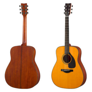 Mặt trước và mặt sau của đàn Yamaha FG5 Red Label