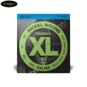 Dây đàn D´Addario Guitar Electric EXL165 Reg Light Top/Med BTM Gauge Long Scale made USA