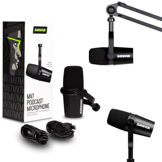 Micro Shure MV7 Thu Âm Podcast Dynamic vốn có lịch sử lâu đời
