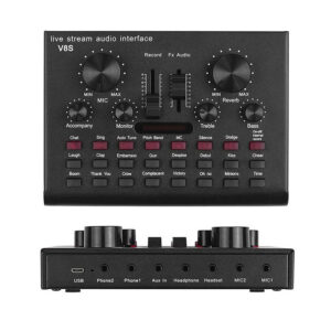 Sound Card V8S Hát livestream - Audio Interface