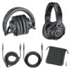 Chụp Tai Nghe Audio Technica ATH-M40X có thể xoay 90 độ dễ dàng gấp gọn