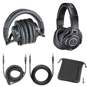 Chụp Tai Nghe Audio Technica ATH-M40X có thể xoay 90 độ dễ dàng gấp gọn