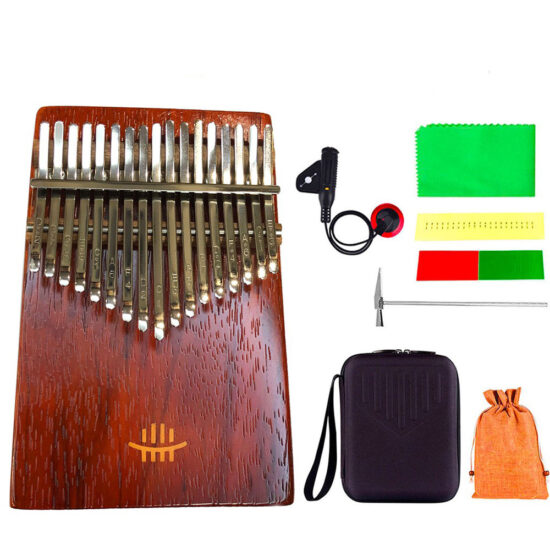 Đàn Kalimba 17 Phím Hluru KC-RR - Kèm hộp chống sốc, Pickup (Gỗ Red Rosewood) 3